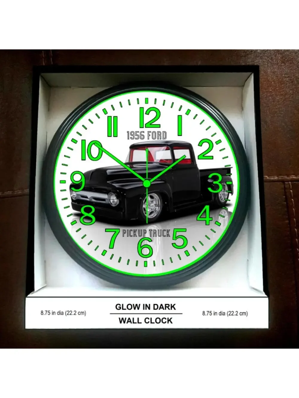 1956 Ford Bagged Truck Hot Rod Glow In The Dark Wall Clock New!